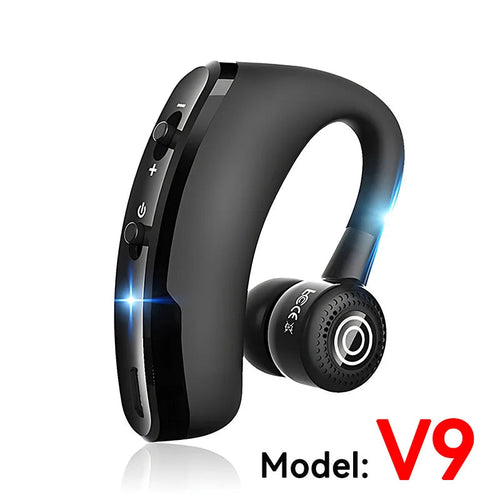 New V8 Wireless Bluetooth Single Earphone With HD Mic Stereo Headset Handsfree Call Business Headphone For Sports Driving Travel EzBuyCo