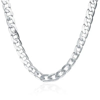 925 Sterling Silver Chain Necklace - 6MM Classic Cuban Link for Men & Women