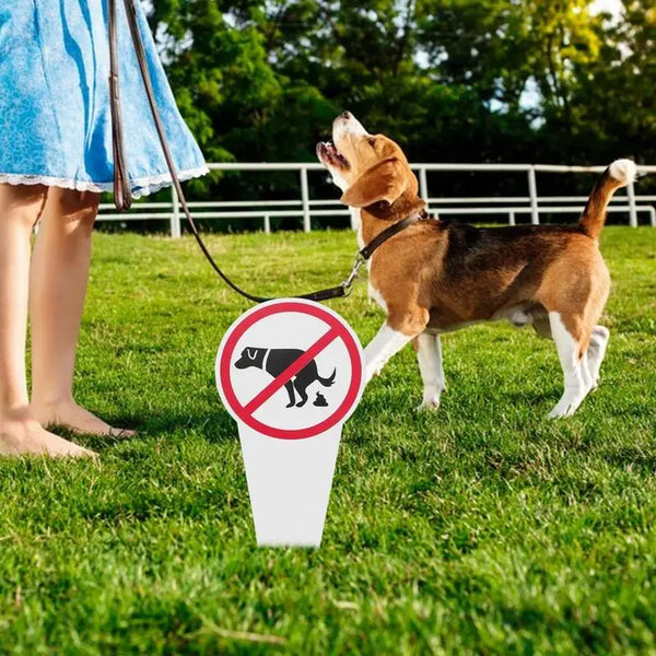 Garden Dog No Peeing Pooping Signs outdoor park dog poop warning sign Maintain a clean and pleasant environment supplies