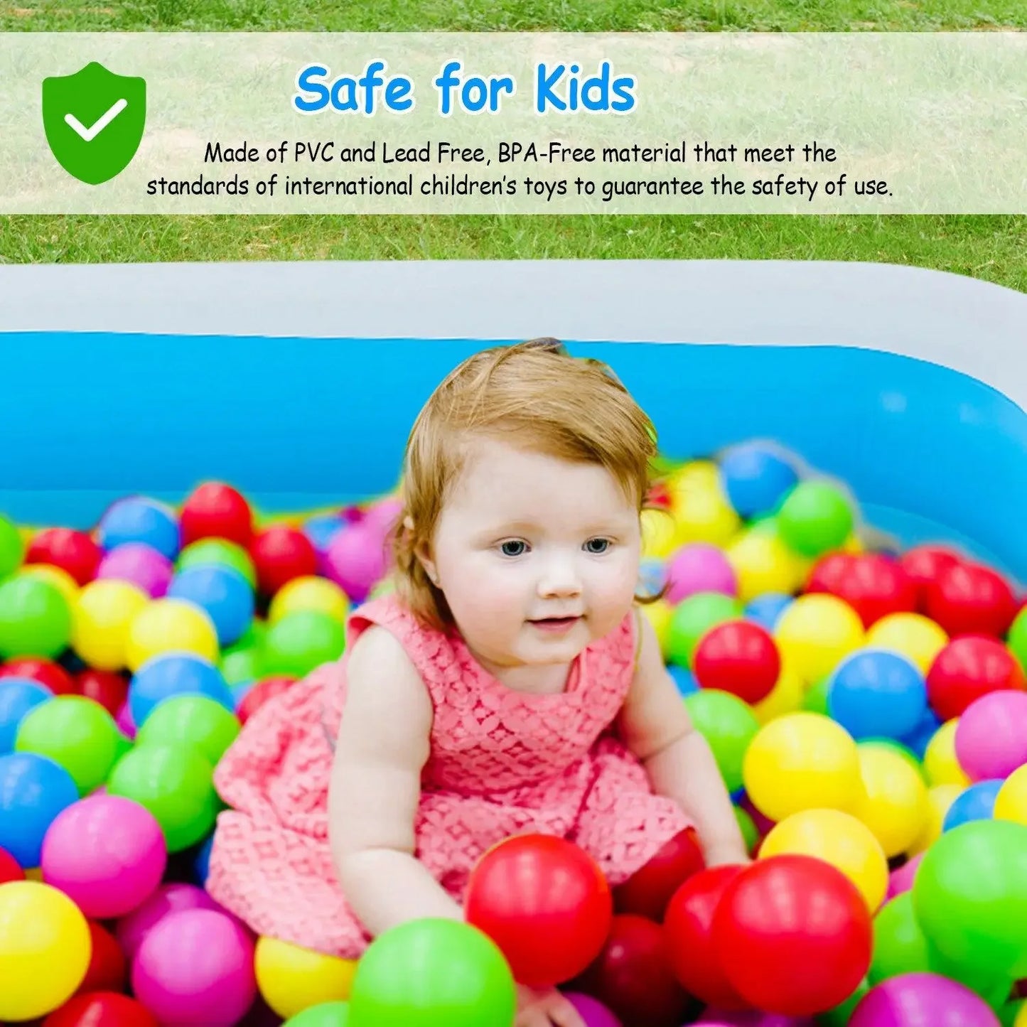 Inflatable Swimming Pools Family Swim Play Center Pool Blow up Kiddie Pool for Kids Baby Adult Inflatable Water Ball Pool