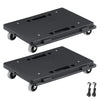 VEVOR 2 Pack Furniture Mover Pallet Trolley 500 lbs Each Count with 4 Wheels Small Flat Dolly Cart for Industrial Machinery