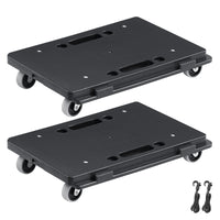 VEVOR 2 Pack Furniture Mover Pallet Trolley 500 lbs Each Count with 4 Wheels Small Flat Dolly Cart for Industrial Machinery