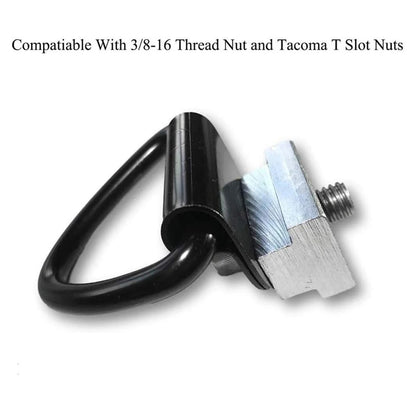 4Pcs Heavy Duty Truck Bed Tie Down Anchors Rings Trailers Hook Cargo Bolt on V Ring Tie Down Anchors Pickups Rail Accessories