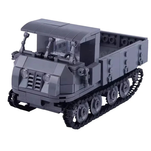 WWII Military US German Armored Vehicle MOC Building Blocks Soldiers Figure Tank Gun Carriage Medical Truck Transport Toys K033