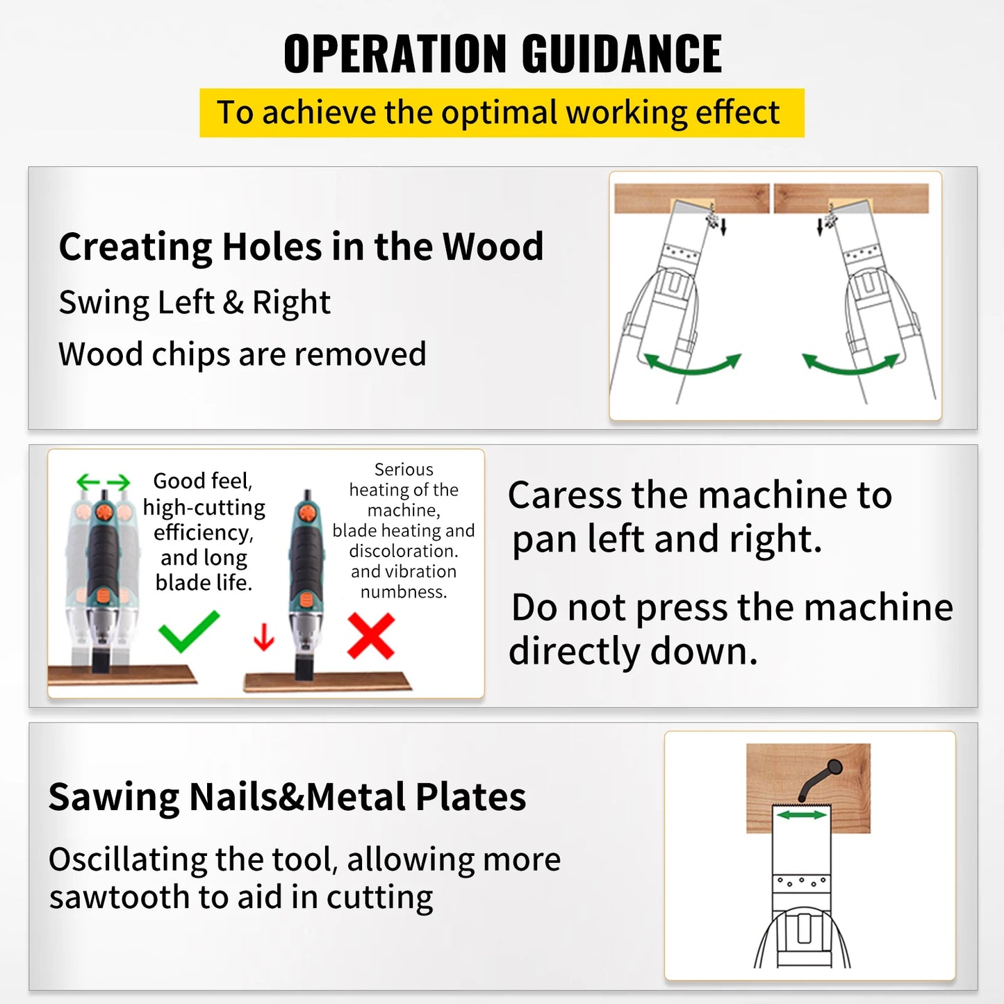 VEVOR 100PCS Oscillating Saw Blades Quick Release Multitool Blades Kit HCS Tool Blades Cut Cutter for Wood Plastic Metal Nails