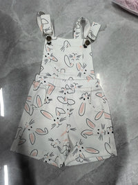 Toddler Girl Sleeveless Denim Overalls with Ruffle Straps and Floral Embroidery Cute Jumpsuit for Baby Girls