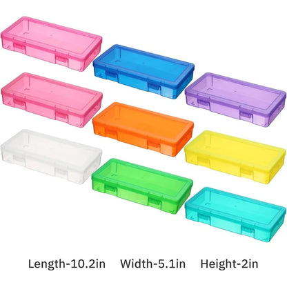 Small Plastic Storage Box Latching Lid Organizers Stackable Craft Containers Multi-Purpose Storage Beads Jewelry Pens Toys