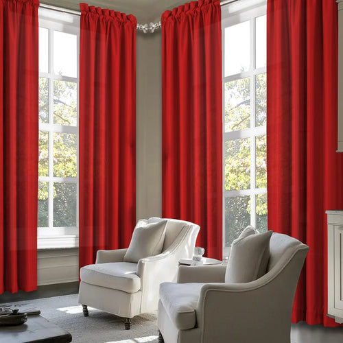 4pcs Light Filtering Curtains - Elegant Colour Fade-Resistant Polyester with Rod Pocket Design, Perfect for Living Room, Bedroom