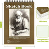Sketchbook - 9"x12" spiral bound drawing board, 1 pack of 100 sheets, acid-free paper - perfect for kids sketchbook drawing