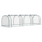 11.5' X 3' X 2.5' Tunnel Greenhouse Green Grow House W/ Roll up Doors, Clear