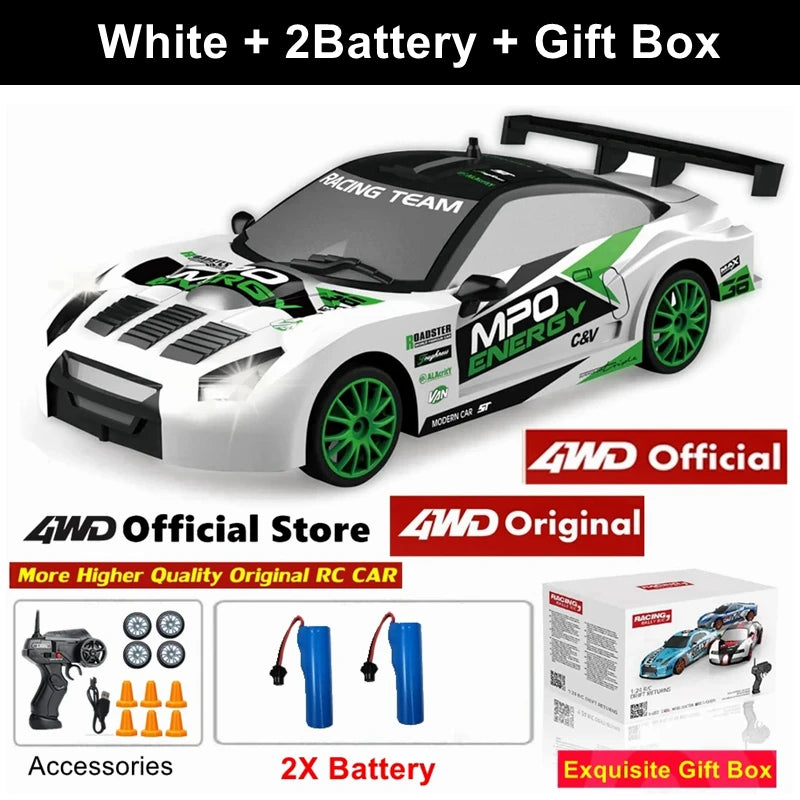 4WD RC Drift Car Remote Control GTRPRO AE86PRO Model 4x4 Racing RTR Radio Truck Vehicle Toy Gift for Boy Girl Children Kid Adult