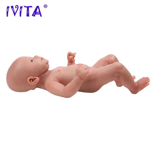 IVITA WB1512 14inch 1.65kg 100% Full Body Silicone Reborn Bebe Doll Coco Soft Dolls Realistic Boy Baby DIY Blank Children Toys