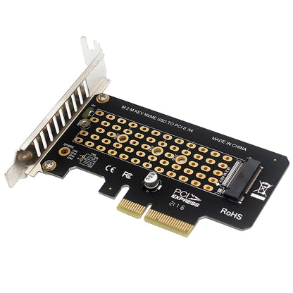 M-key NVME SSD To PCI-EX4 Adapter 32Gbps Full Speed PCI-E GEN4 for 2280/2260/2242/2230 M.2 NVMe SSD