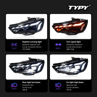 Car Headlights For Audi A3 Headlight 2013-2016 LED Headlight Projector Lens DRL Sequential Turn Signal