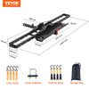 VEVOR Motorcycle Carrier, 2-Bike 600 LBS Aluminum Motorcycle Carrier Hitch Mount, Loading Ramp, Scooter Dirt Bike Trailer Hauler