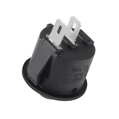 5pcs Round Rocker Switch Toggle Switch for Car Automotive RV 2 Pin Switch Wired