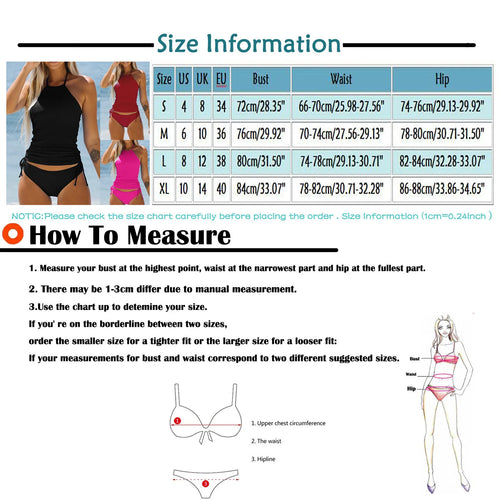 2025 Summer New Womens Swimsuit Neck Hanger Sleeveless Backless Crop Tops Solid Color Panties Bathing Suit Beachwear For Female