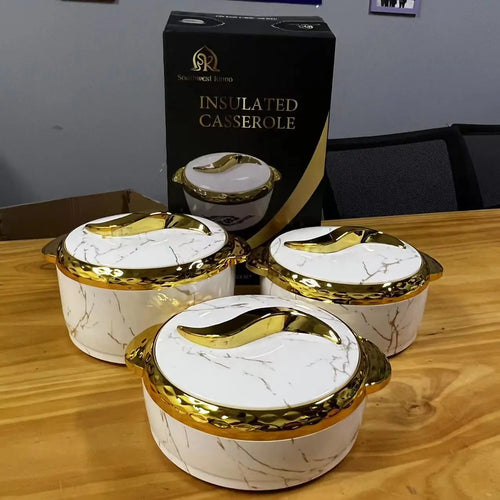 3Pcs/Set 1.5/2/2.5 Liter Food Warmer Thermal Insualtion Hot Pot Ramadan Event Lunch Box For Wedding Family Party