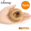 Fashion Messy Human Hair Buns Hairpieces Natural Black Brown Blonde Colors Ponytail Scrunchie Hair Extension Easy to Wear 15g/pc