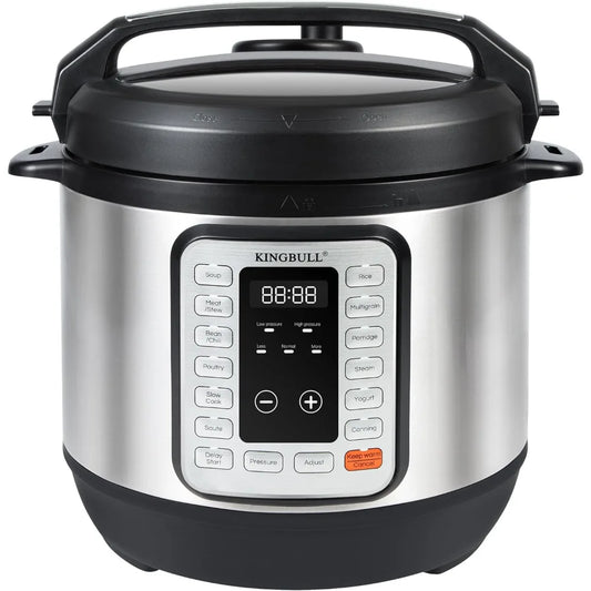 12-in-1 Electric Pressure Cooker, Instant Multi-Use Non-Stick Pot, Steamer, Sauté, Yogurt Maker, Warmer &Delay Start