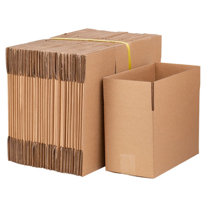100 Corrugated Paper Boxes Stackable Cardboard Boxes Durable and Eco-Friendly Packaging Solution 8x6x4"