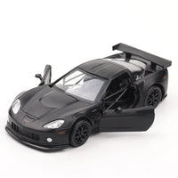 1/36 Chevrolet Corvette C6-R Alloy Diecast Metal Car Model Toys Simulation Sports Car Model With Pull Back Doors Children Gifts