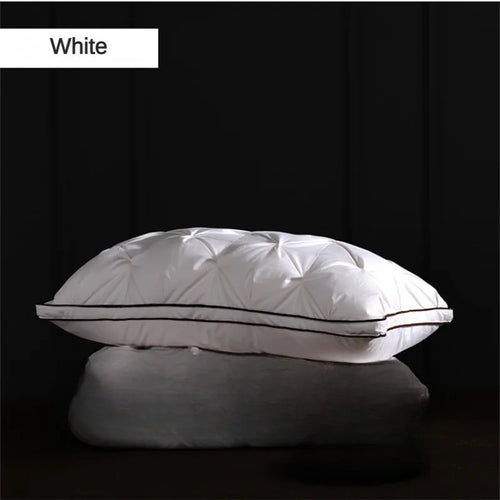 95% Goose Down Pillow White Cotton PillowCover Rectangle Bedroom Sleep 5-Star Hotel Pillow Low-Mid-high Pillows for Sleeping