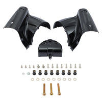 Black 7" Round Front Headlight Nacelle Cover for Harley Touring Road King FLHR 2014-2023