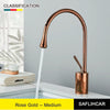 Brushed Gold Basin Faucet Black Faucet Deck Mounted Basin Sink Tap Hot & Cold Mixer Brass Tap for Bathroom