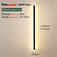 Outdoor wall lamp IP65 waterproof corridor staircase lamp LED long wall lamp outdoor balcony lamp entrance villa garden light