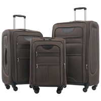 Softside Luggage Expandable 3 Piece Set Suitcase Upright Spinner Softshell Lightweight Luggage Travel Set