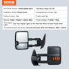 VEVOR Pair Towing Mirrors Power Heated with Signal LED Driving Light Tow Mirror for Chevrolet Silverado (2003-2021)/GMC/Cadillac