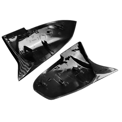 MagicKit Carbon Fiber Look Mirror Cover Style Rear Mirror Cover Caps For BMW F20 F21 F30 F32 F36 F87 X1 i3 Car Accessories