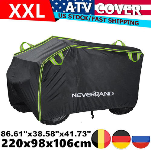 Quad ATV Cover Rain Waterproof Dust Sun UV Snow Protector Cover For Sportsman Four Trax Foreman Prairie L XXL
