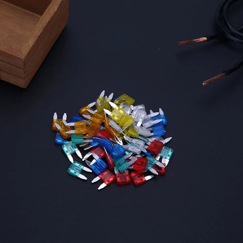 60-300pcs Cars Truck Mini Fuse Mixed Set Kit Auto Car Safety Assortment Mini Truck Blade Fuse Replacement 5/10/15/20/25/30A