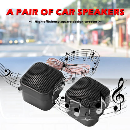 2PCS 500W Car Tweeter Speaker DC 12V 5A Mini Car Tweeter Speaker Universal Car Speaker High Efficiency for Car Audio System