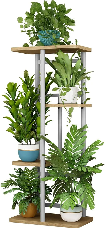 Plant Multiple Flower Rack Holder Shelves Storage Organizer Display Indoor Planter for Balcony Bedroom Patio Garden