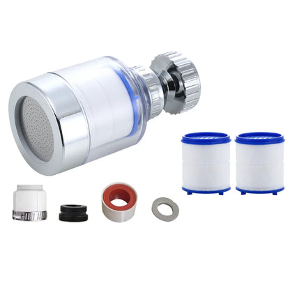 40-2PCS Faucet Water Filter Soften Hard Water Shower Head Bath Filtration Purifier Element Remove Chlorine Heavy Metals Filtered