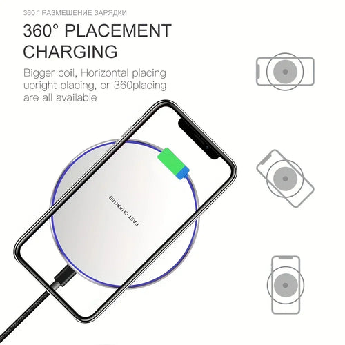 120W Fast Wireless Charger iPhone for 15 14 13 12 Max XR X Induction Wireless Charging Pad For Samsung S22 S21 S20 S10 9 Note