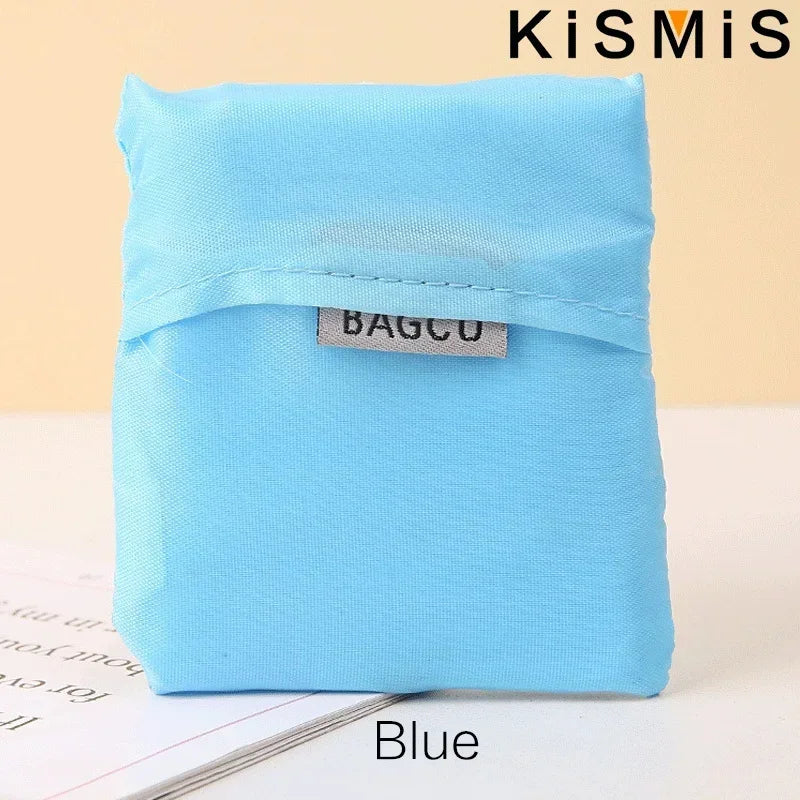 Eco Shopping Bag Fashion Printing Foldable Reusable Tote Folding Pouch Convenient Large-capacity Storage Bags Grocery Totes