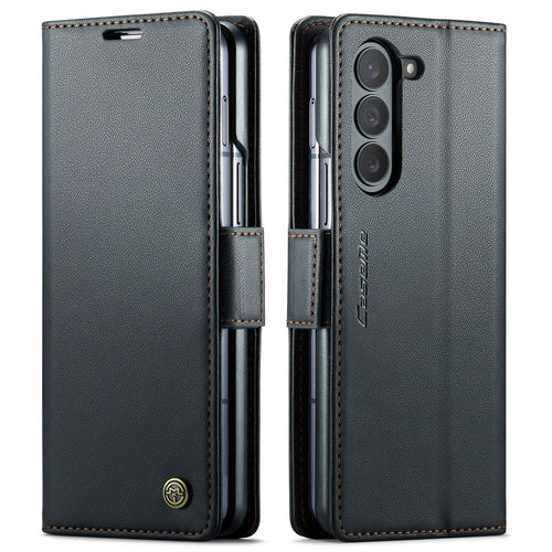 CaseMe Wallet Case for Samsung Galaxy Z Fold 6 5 Premium PU Leather Flip Case Magnetic Credit Card Holder Phone Cover