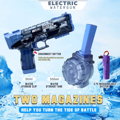 Electric Water Guns for Adult Kid, Strongest Full Auto Water Pistol High Capacity 500+ ,Summer Outdoor Swimming Pool Water Toy