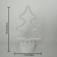 Green Christmas tree neon light, LED desktop decoration, battery/USB power supply, room bar party Christmas decoration