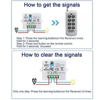 Mini Wireless Smart Light Switch with Remote Control 1000M Distance 433 Mhz RF Relay Receiver 220V Switch for Home Led Lamp Fan