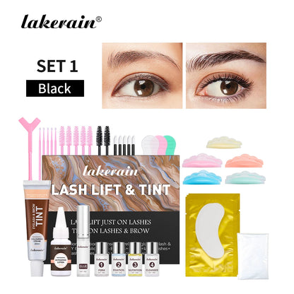 Lash Fast Lift And Tint Kit Professional Eyelash Perm Kit 2in1 Lashes Tint Brow Lashes Tint Brow Dye Eyes Eyelash Eyebrow Makeup