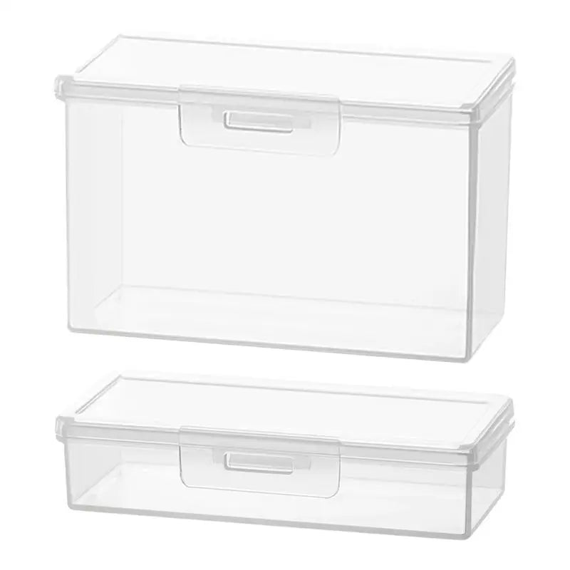 Portable Transparent Travel Box Cotton Swab Holder Case Jewelry Organizer Container Dust-proof Jewelry Accessories Box