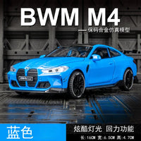 1:32 BMW M4 Coupe Alloy Sports Car Model Diecasts & Toy Vehicles Metal Toy Car Model Sound Light Simulation Collection Gift EzBuyCo