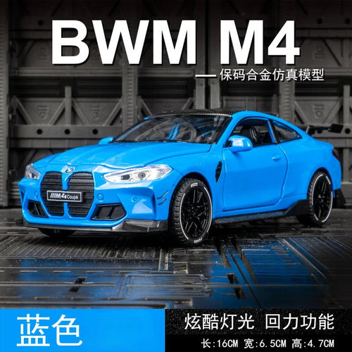 1:32 BMW M4 Coupe Alloy Sports Car Model Diecasts & Toy Vehicles Metal Toy Car Model Sound Light Simulation Collection Gift EzBuyCo