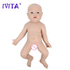 IVITA WG1526 16.92 inch 2.69kg Full Body Silicone Reborn Baby Doll  Realistic Girl Dolls Unpainted DIY Blank Baby Children Toys
