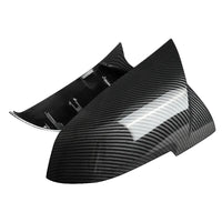 MagicKit Carbon Fiber Look Mirror Cover Style Rear Mirror Cover Caps For BMW F20 F21 F30 F32 F36 F87 X1 i3 Car Accessories